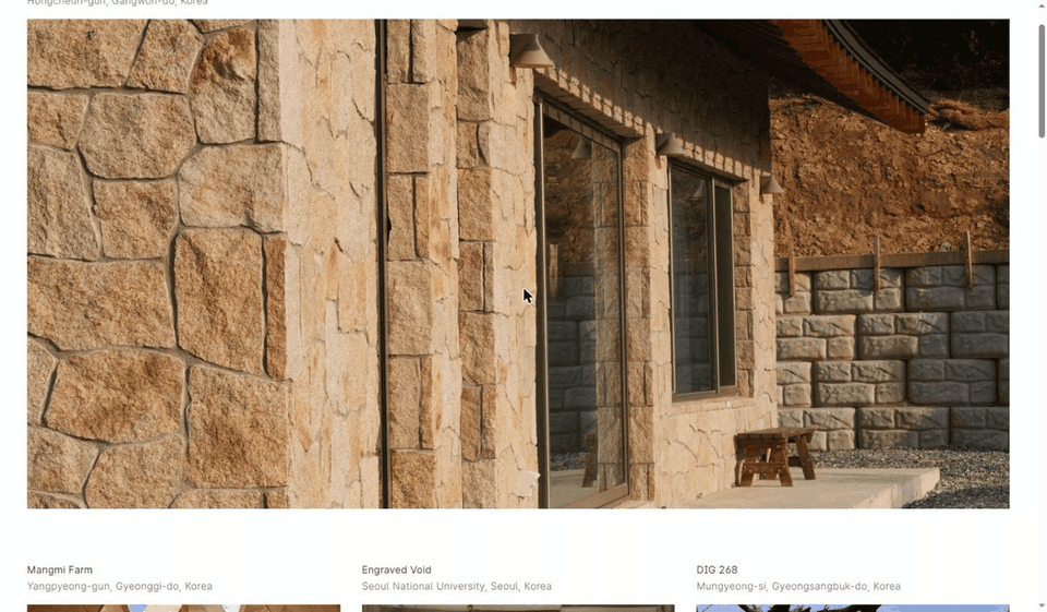 SOC Architects — 건축사무소 프로젝트 포트폴리오 상세 화면